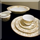 P41. Set of Royal Worcester Pompadour china and assorted serving pieces 